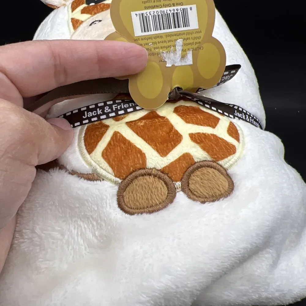 Jack & Friends cuddly blanket Plush Giraffe 30” x 45” Very Soft Baby Toddler NEW